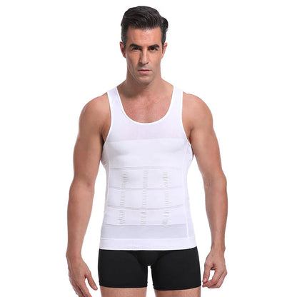 Slim and Lift Men's Body Shaper Vest with Firming Panels - 2024