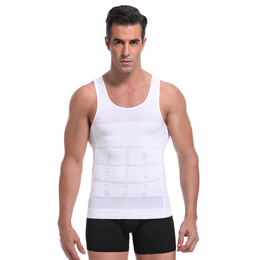 Slim and Lift Men's Body Shaper Vest with Firming Panels - 2024